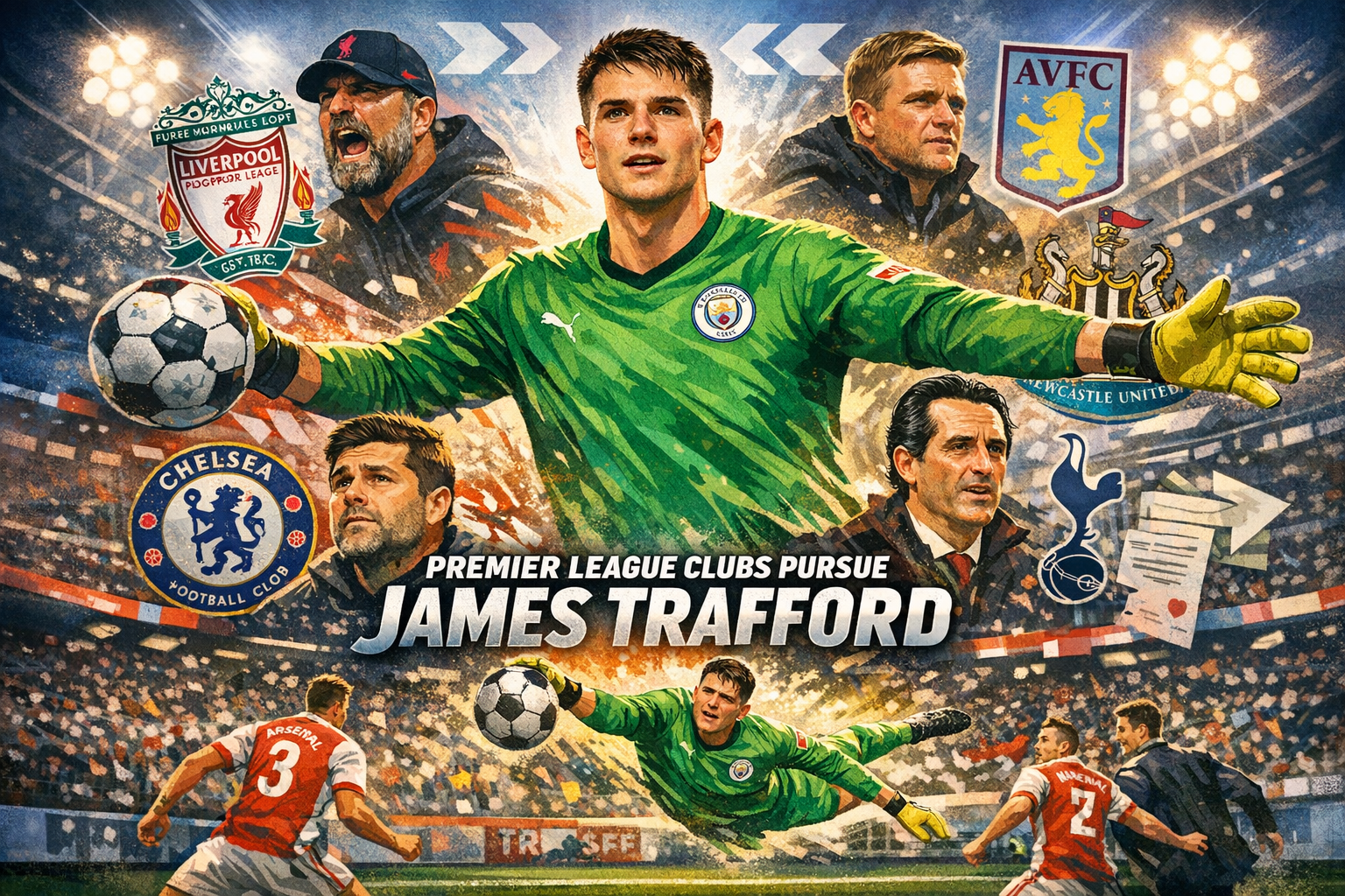 Five Premier League Clubs Pursue Manchester City Goalkeeper James Trafford