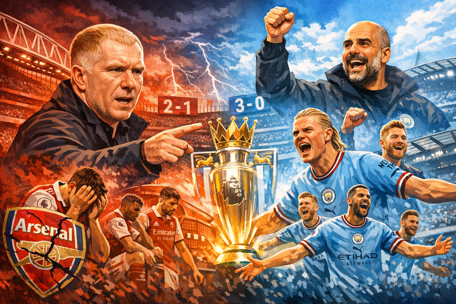 Scholes Declares Arsenal's Title Pursuit Finished as City Seize Momentum