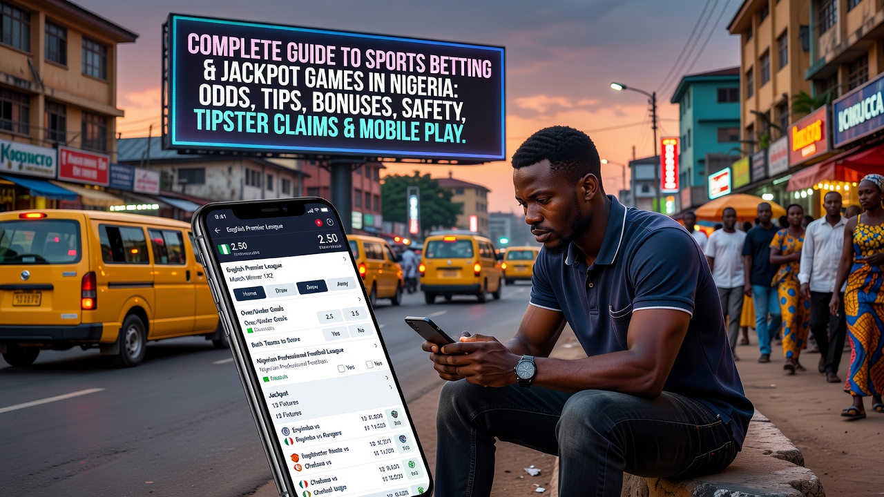Complete Guide to Sports Betting and Jackpot Games in Nigeria: Odds, Tips, Bonuses, Safety, Tipster Claims and Mobile Play
